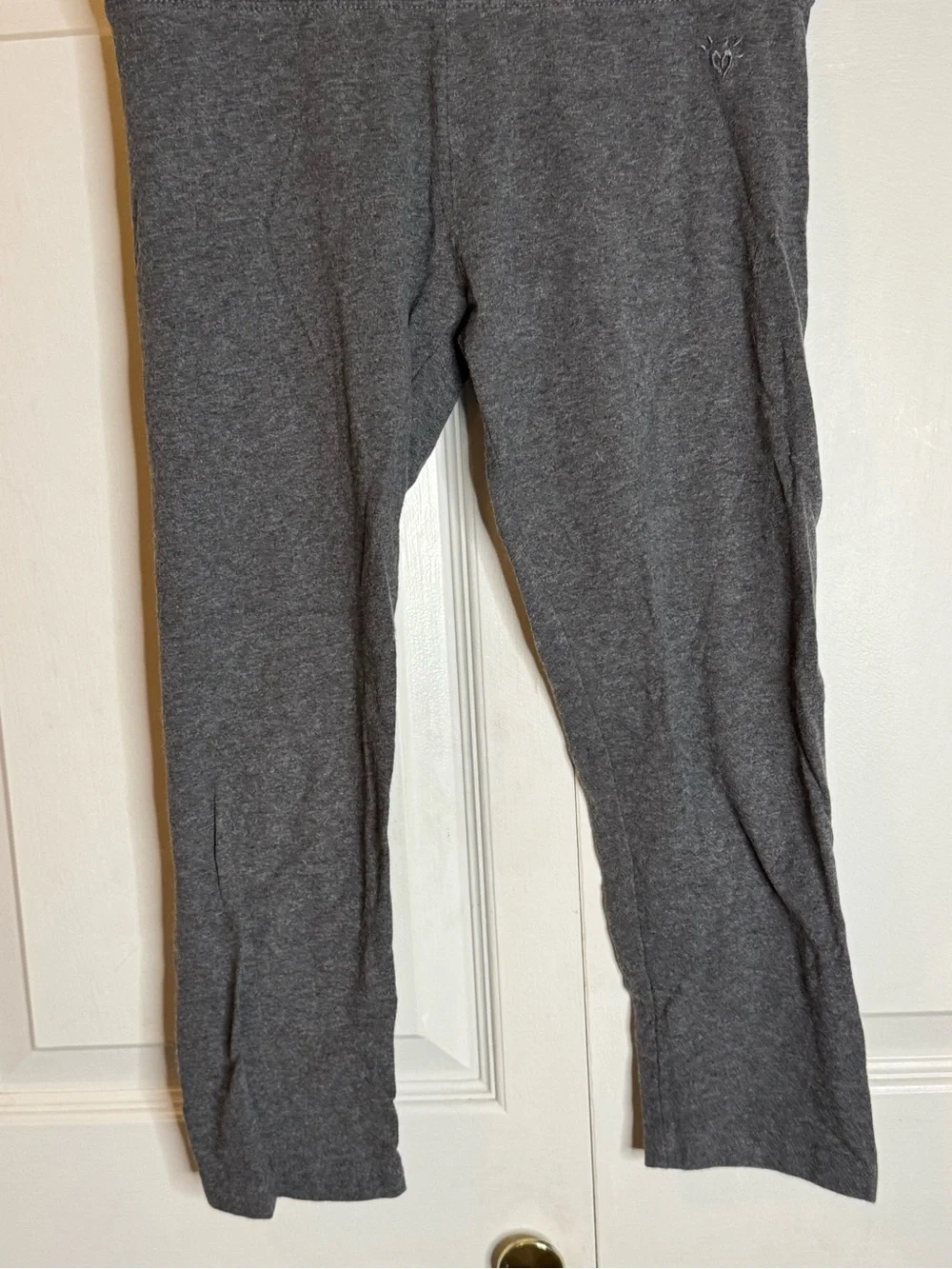 Justice Charcoal Gray Girls' Stretch Leggings